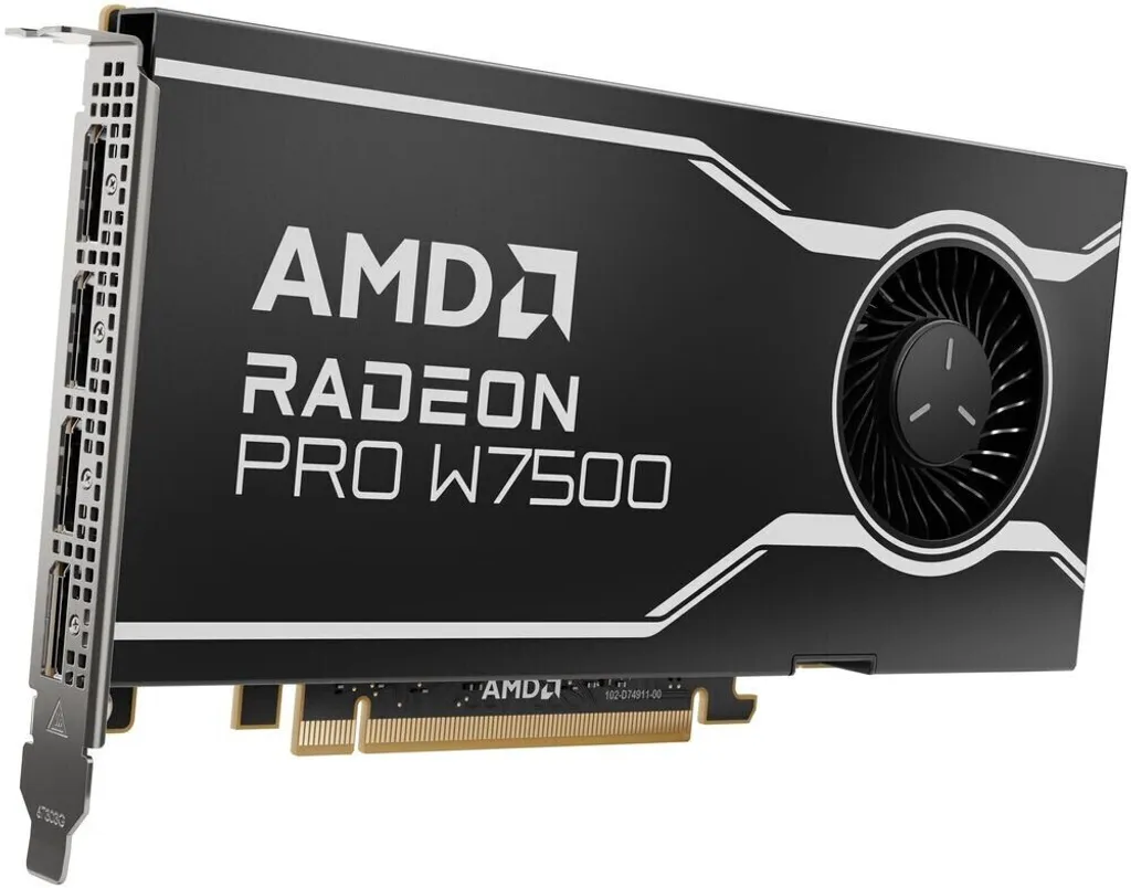 Solution Multi-écrans Fluide avec AMD Radeon Pro W7500 8GB 4x DP - 6