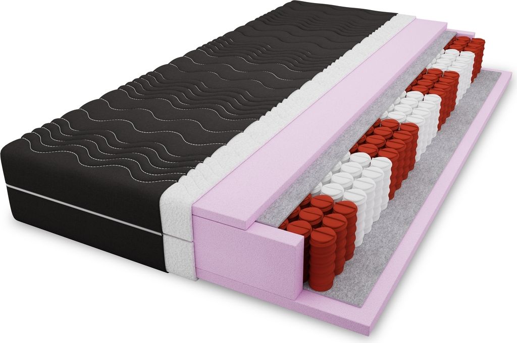 4ALL HOME Taschenfederkernmatratze Pocket M9 – H3 – Orthopädischer Schlafkomfort – Punktelastische Anpassung – Antiallergisch – Atmungsa...