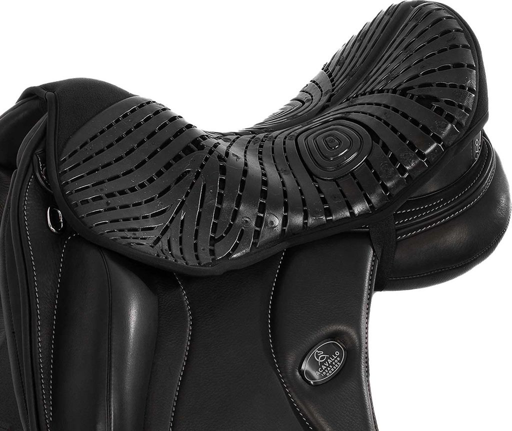 Acavallo Air Plus Gel Dressur-Sitzschoner mit 10 mm Dicke, Größe:L, Farbe:black