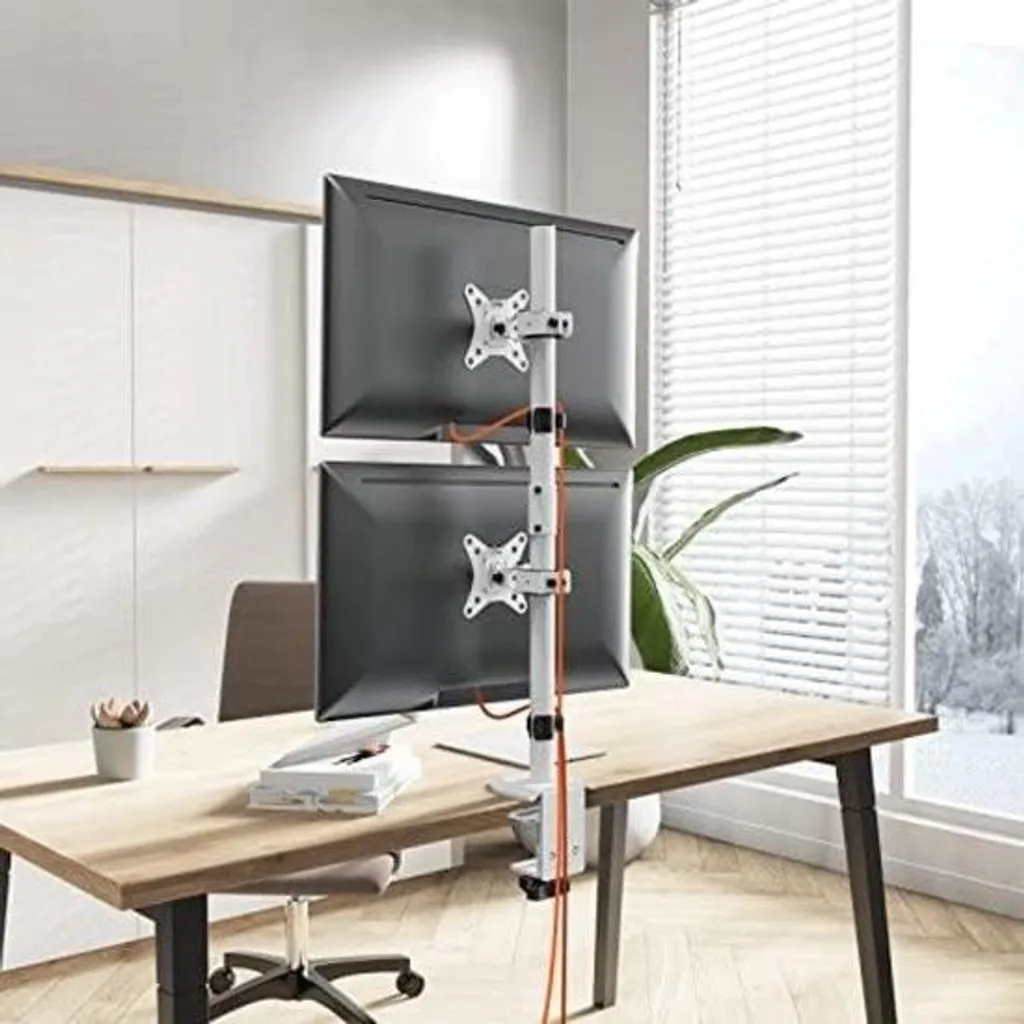 Support Double Écran pour Télétravail et Bras Ordinateur Portable Pro - 4