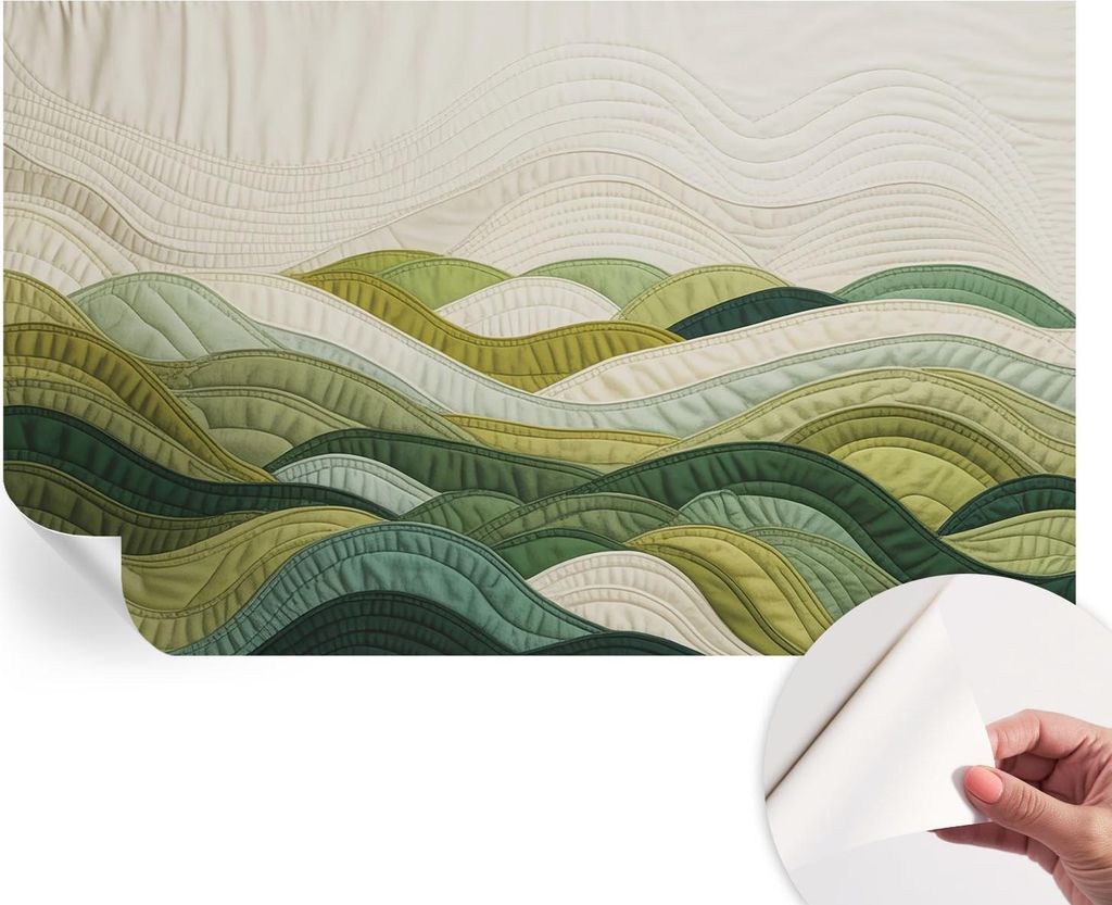 Selbstklebende Wandtapete - Dekorative Tapete für Wohnzimmer - Klebefolie für Wandbilder - Tapetenfolie für Wanddekoration - 416x254 - Fabric Hills