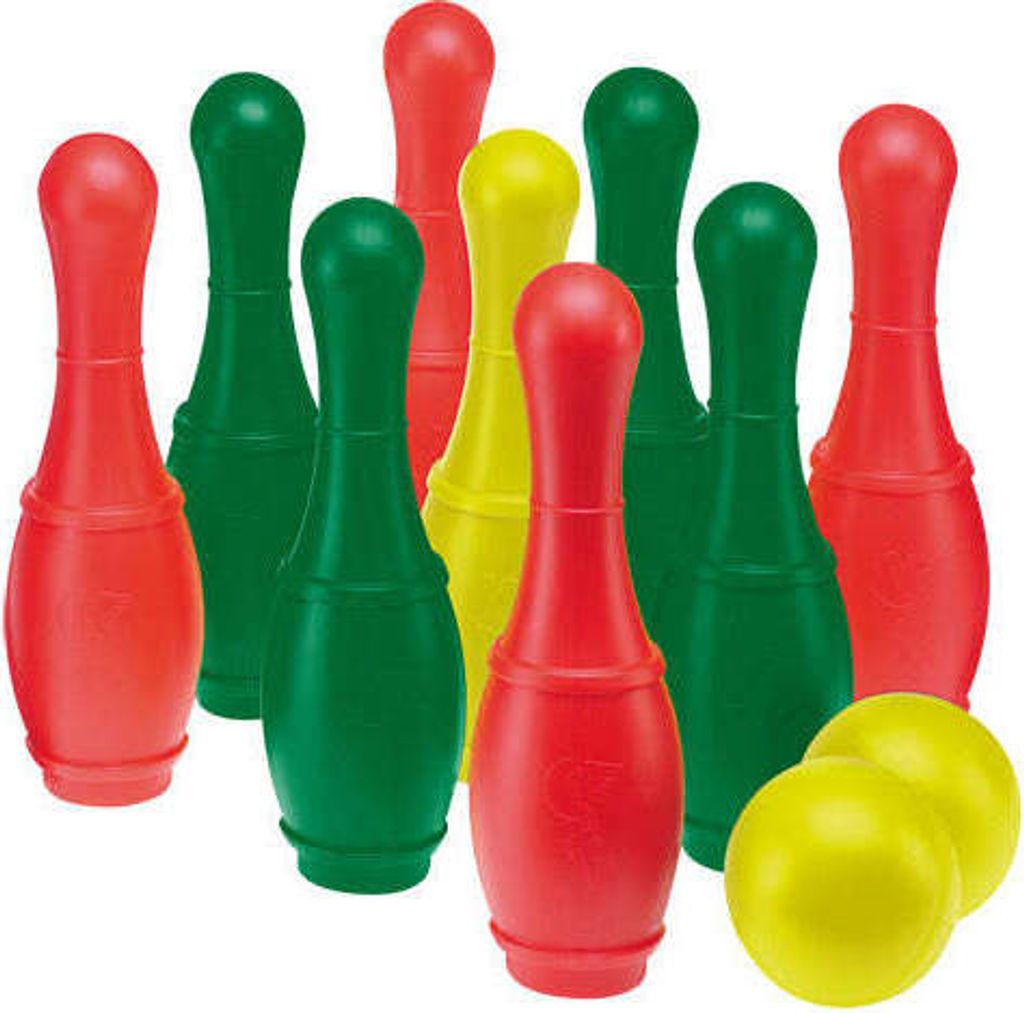 Rolly Toys Kegelspiel 9 teiliges Kegelspiel 2 Kugeln Immagine del prodotto 