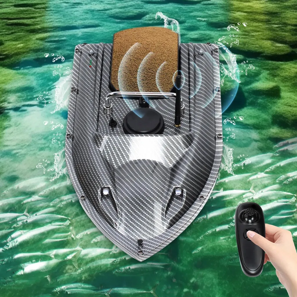 Bateau amorceur 500m avec télécommande - Coque ABS et Inox robuste - 2