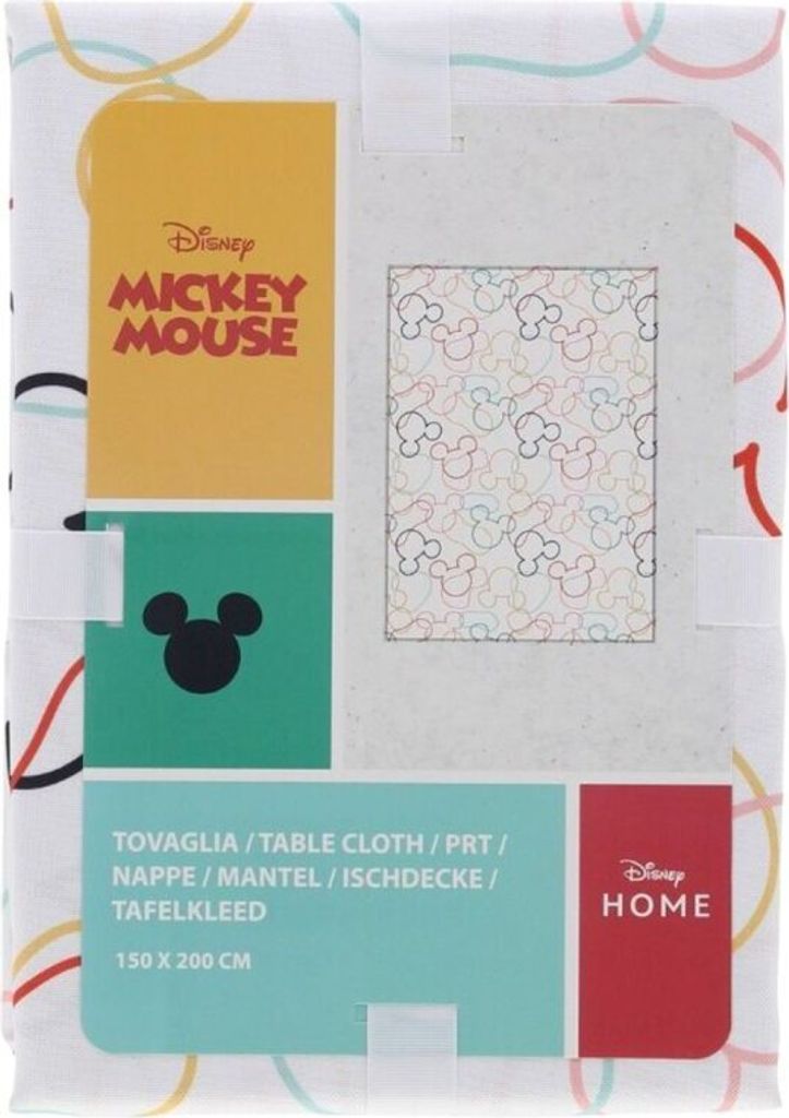 Disney Tischtuch 200 x 150 cm – Vielseitige Tischdecke und Überwurf für Ihr Zuhause Weiß/Bunt