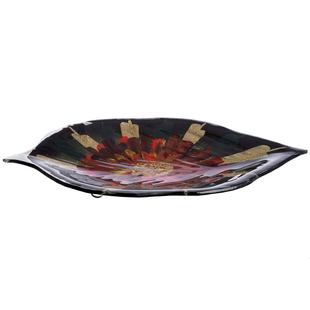 Casablanca by Gilde Dekoschale Glasart Deko Dekoschale Doré, handbemalt H. 5 cm,44663