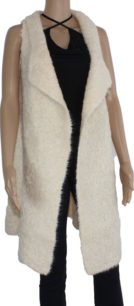 Grace Damen Kuschel Cardigan Strickjacke Jacke Jäckchen Strick Pancho Lang Warm Grösse XS