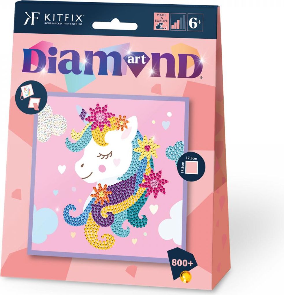 Diamantmalerei Einhorn Kitfix - Junior 6+