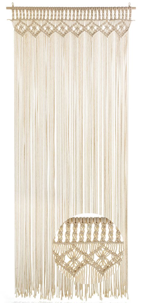 Lockardi Makramee Türvorhang TWINE beige 132 Stränge Produktbild 