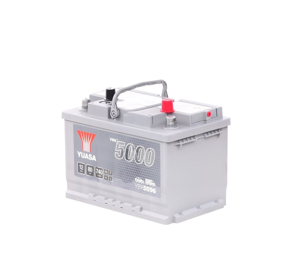 YUASA YBX5000 Starterbatterie 12V 80Ah 740A/EN L3 für Auto Produktbild 