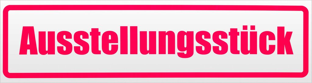 Kiwistar Ausstellungsstück Magnetschild Schild magnetisch - 45cm Neonpink - Magnetfolie für Auto PKW Kfz