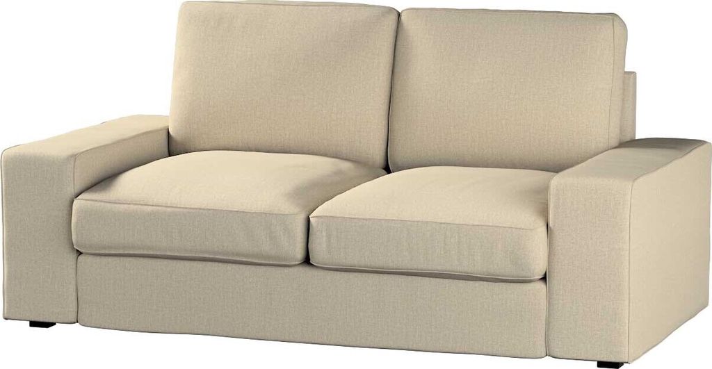 Dekoria Bezug für Kivik 2-Sitzer Sofa, beige- grau, Bezug für Sofa Kivik 2-Sitzer
