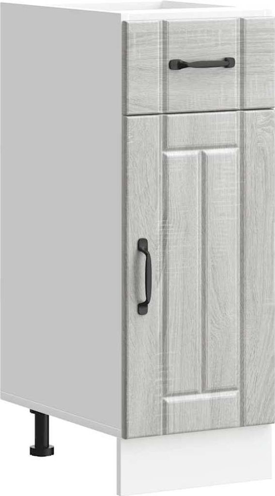 Küchen-Unterschrank Lucca Grau Sonoma Holzwerkstoff