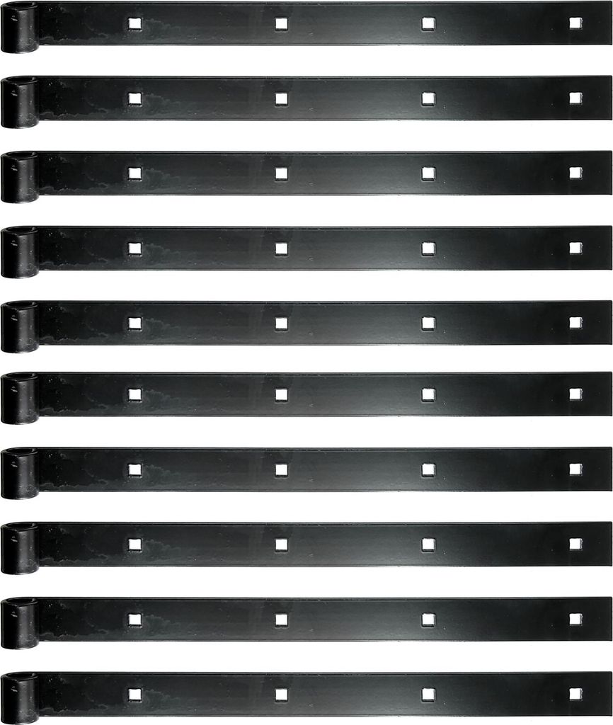 Alberts 862626 Ladenband, gerade, Abschluss gerade, schwarz, Rolle Ø14 mm, Größe 400 x 30 mm, 10er Set