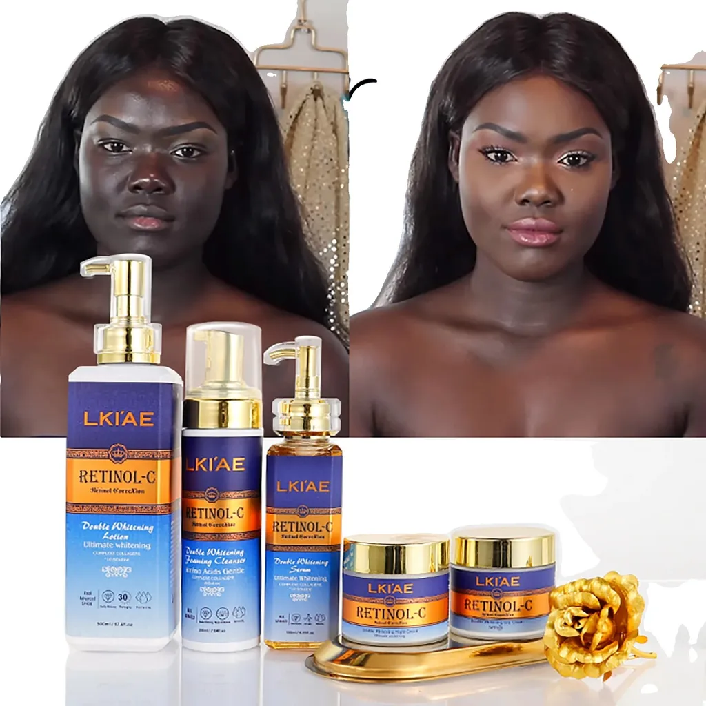 Coffret Routine Éclat SPF30 et Anti-rides, Set Complet de 5 Produits