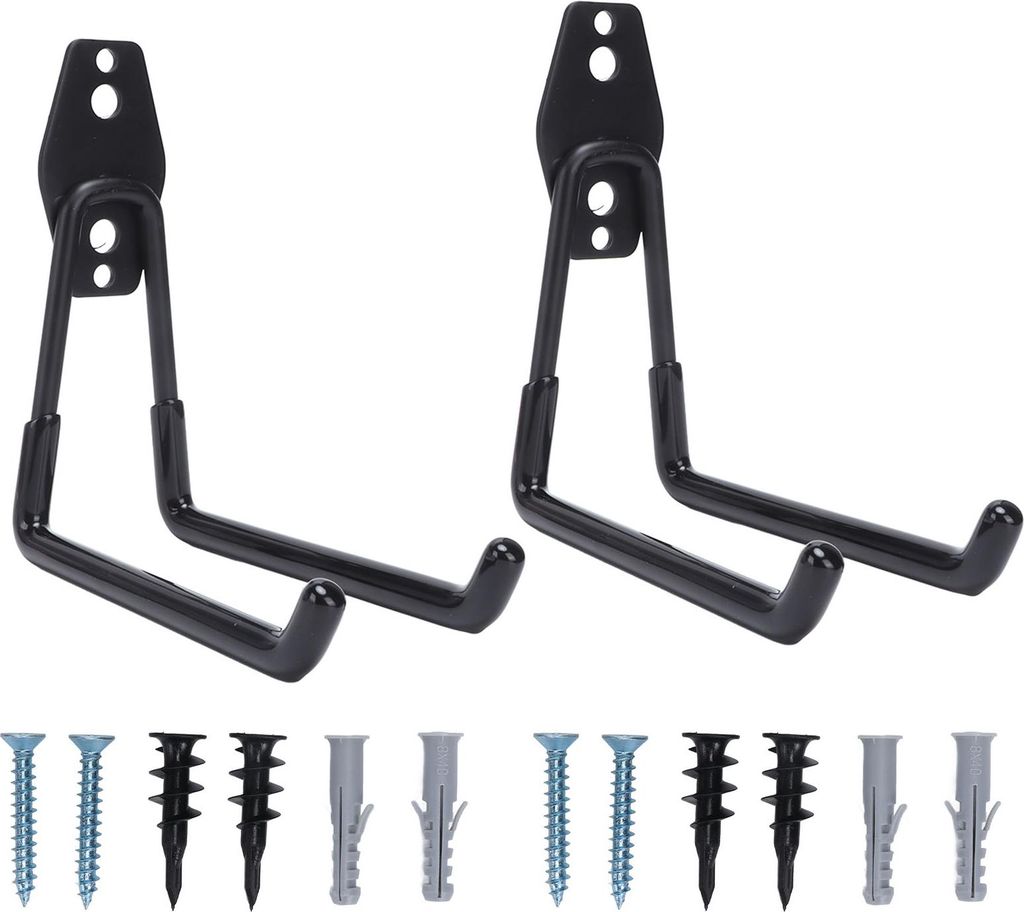 2pcs Garage Hooks Mehrzweck -Wandmontage -Aufbewahrungsbügel -Organizer mit 2 Style B 13cm / 5.1in