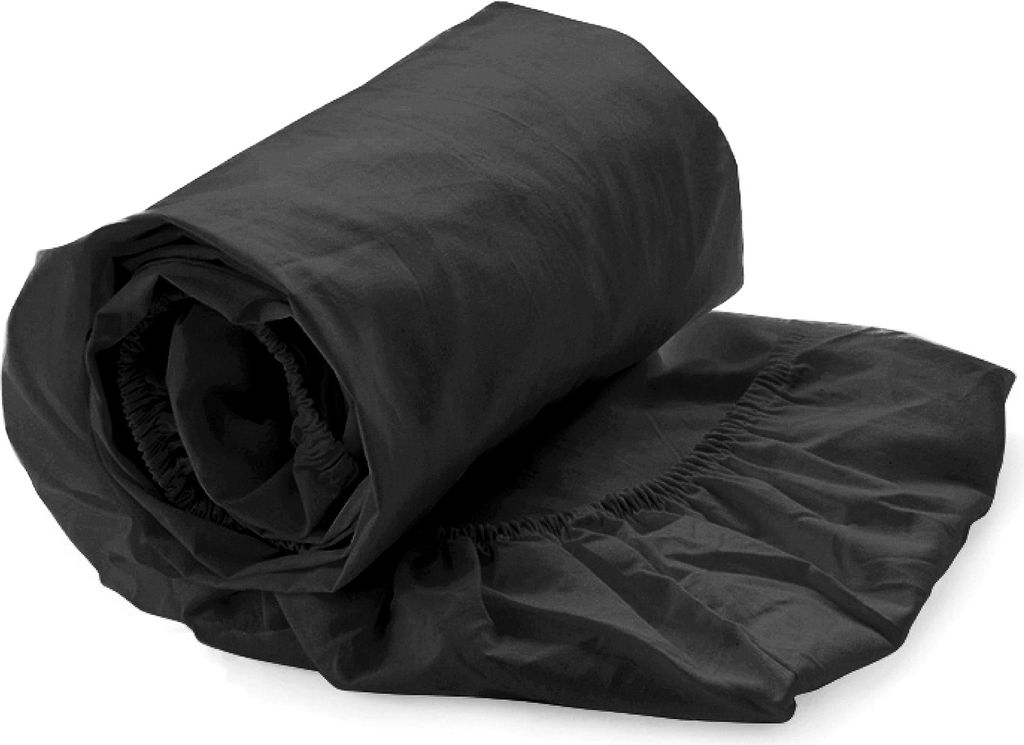 Heckett and Lane Elementi Spannbetttuch 160x200+40 cm. Moonless Black Spannbetttuch 160x200 Moonless-Black Uni