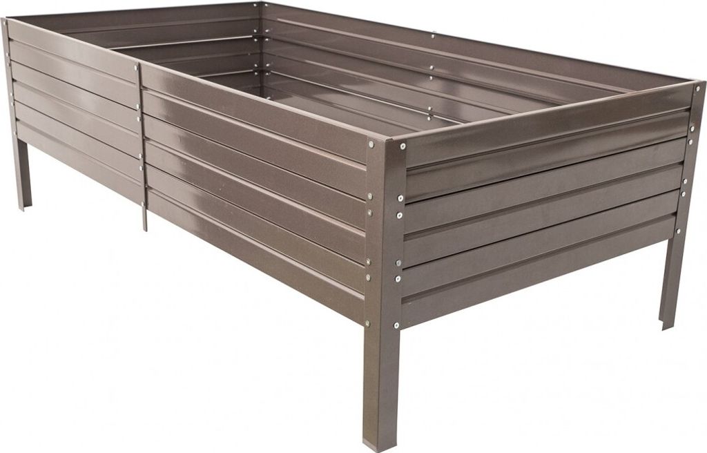 Garten-Hochbeet Verzinkter Stahl KLASIKA GARDEN 1500x750x300mm, bemalt (Braun)
