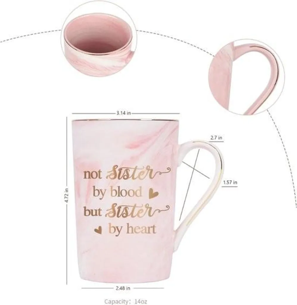 Tazza Personalizzata 'Migliore Amica' – Stampata Con Nome E Frase – Colore Rosa, Ceramica, Idea Regalo Originale