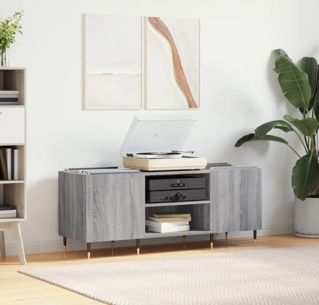 vidaXL Armadio a Pannello Grigio Sonoma 121x38x48 cm | Mobile Salvaspazio - 2