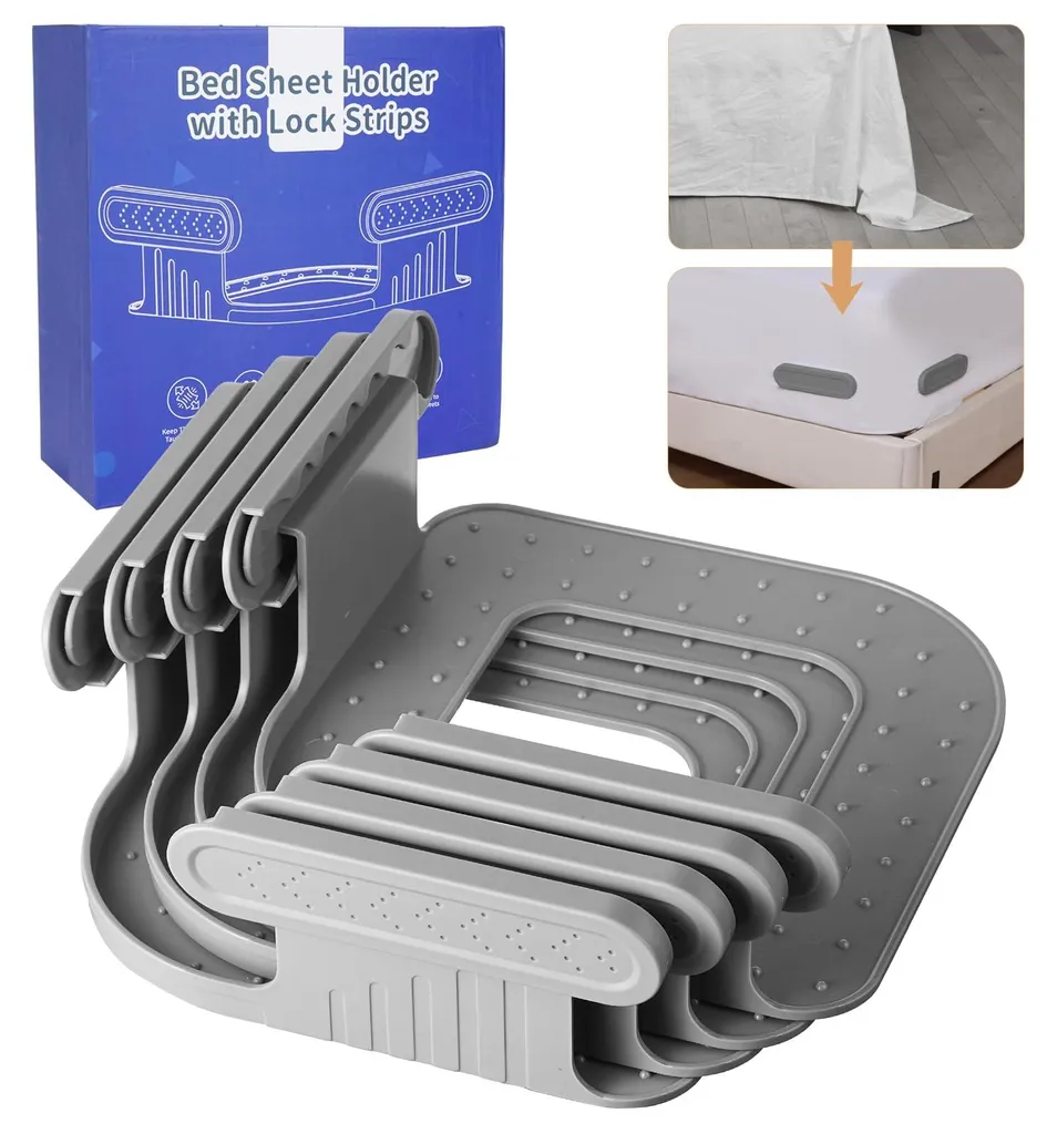 Tendeurs de Draps Antidérapants pour Matelas de Toutes Tailles - Lot de 4