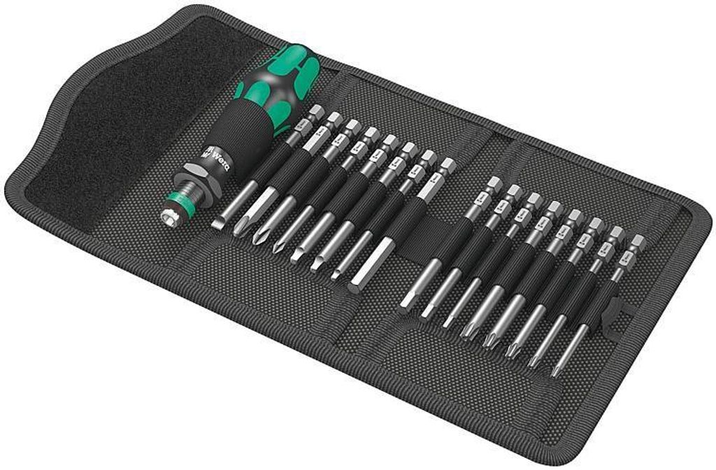 WERA Kraftform Kompakt 60 Imperial Bit-Set 17-teilig