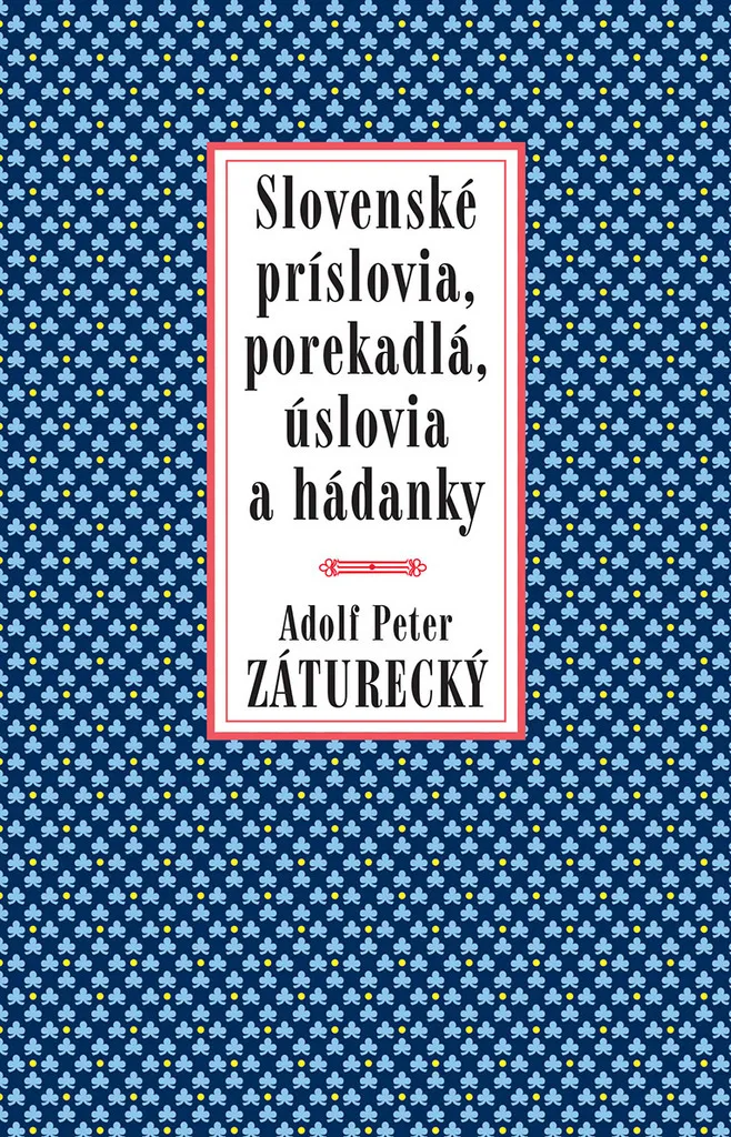 Livre de proverbes slovaques et énigmes par Adolf Peter Záturecký, 24cm