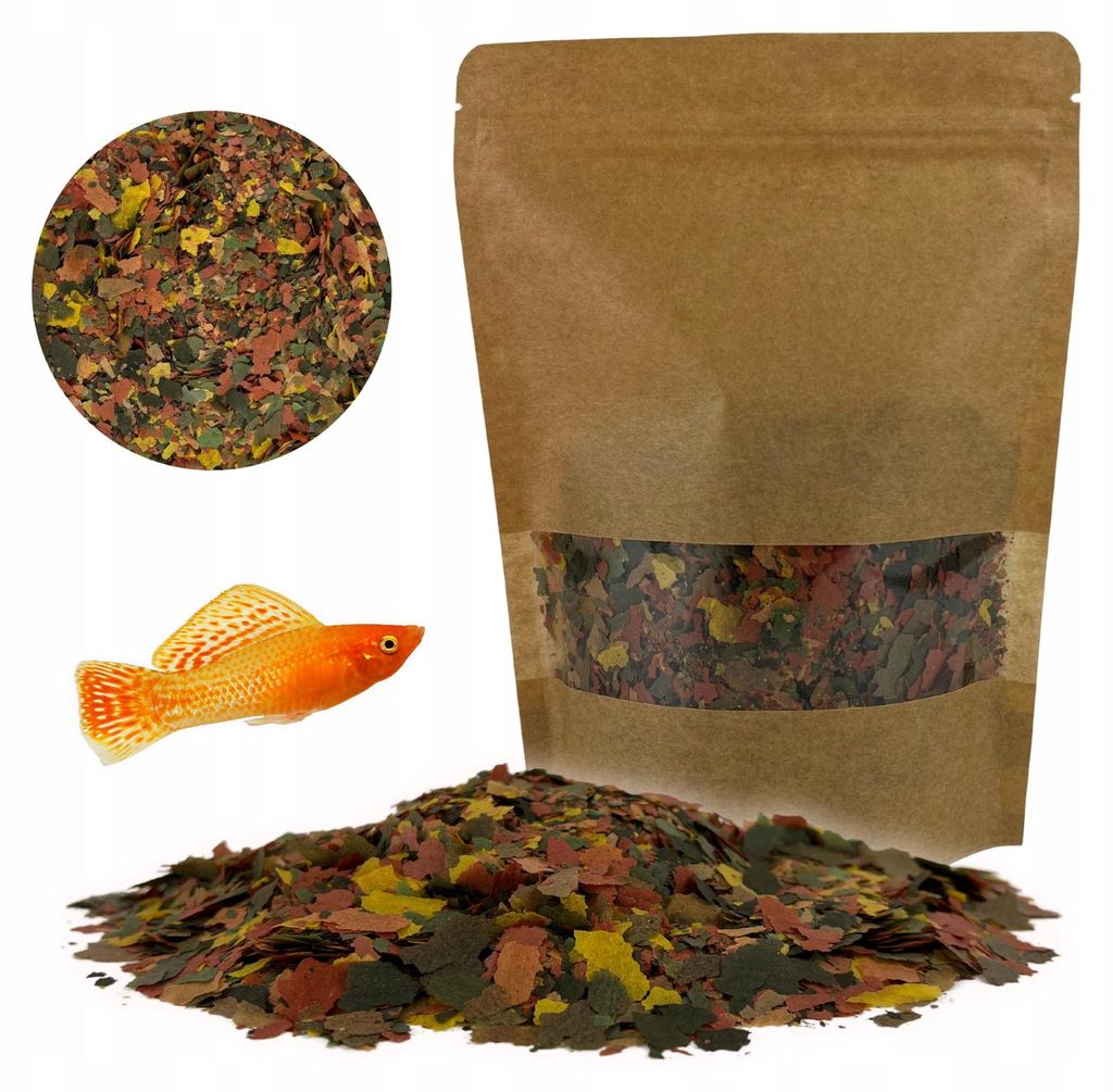 Fischfutter Aquarium, Super-Mix Hochprotein Flocken 500 ml Produktbild 