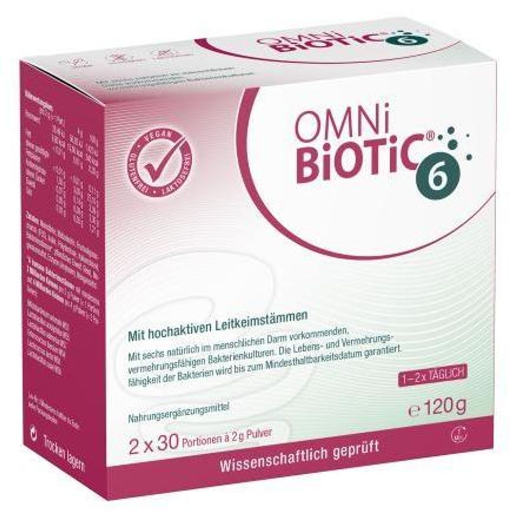 Omni Biotic 6 Pulver Doppelpackung 2X60 g Produktbild 