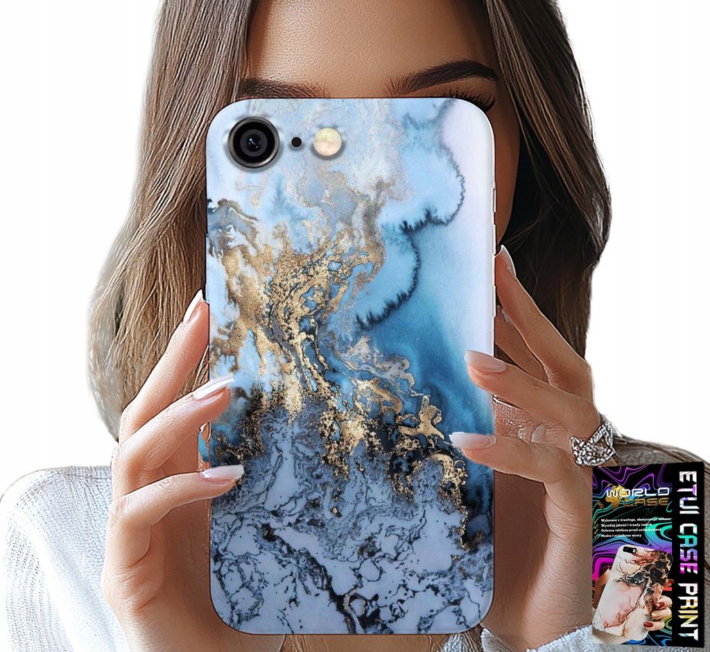 Etui Für Iphone 6 / 6S - Damen Marmor Design + Glas