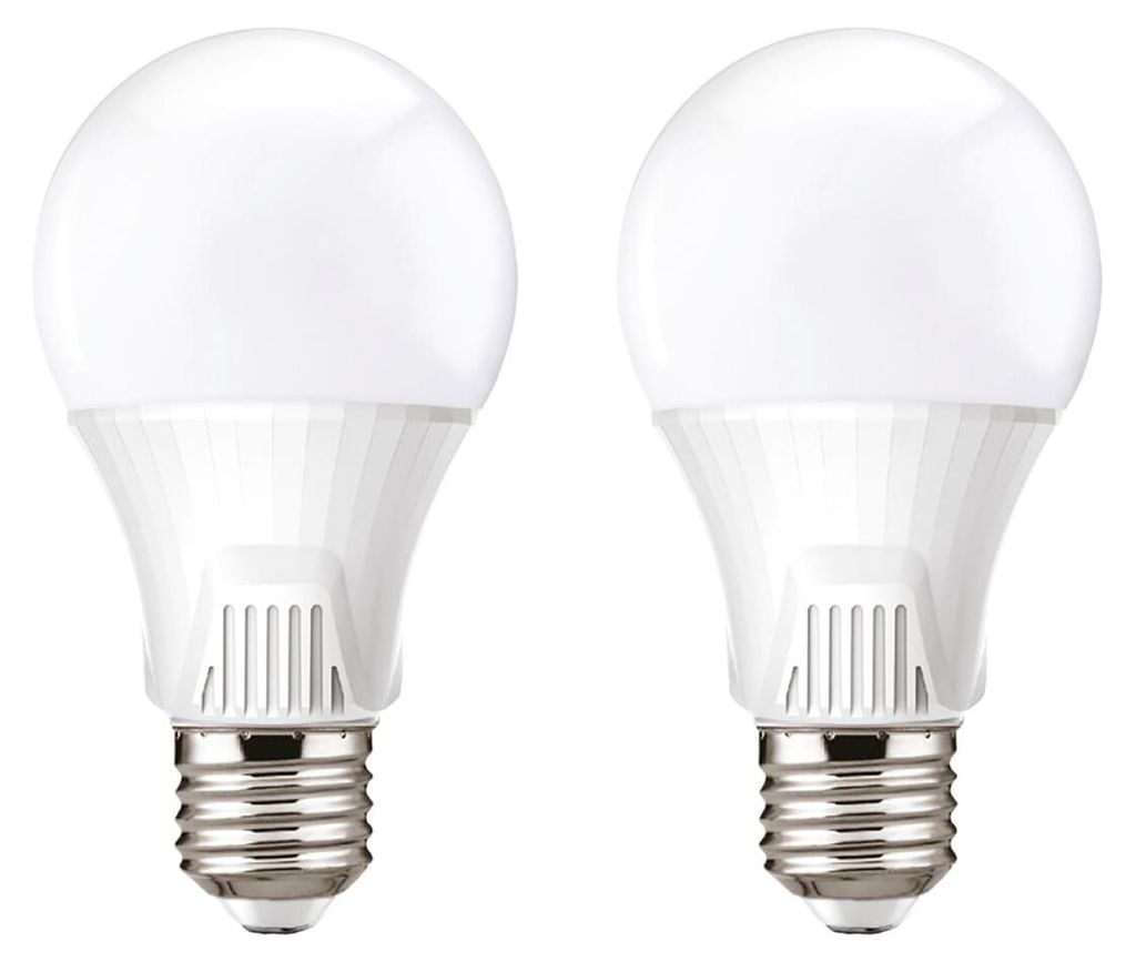 Kobi Premium LED-Lampe E27 9W - 810lm - 3000K - 230V - 30.000 Stunden Lebensdauer - Standardform - Für nachhaltige Wohnraumbeleuchtung - 2 Stück