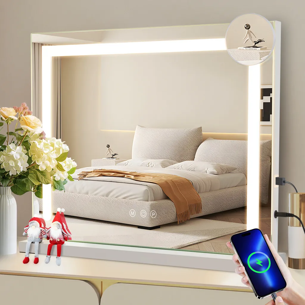 Specchio Hollywood ZMH 50x40 LED - Smart Touch e 3 Luci Colore