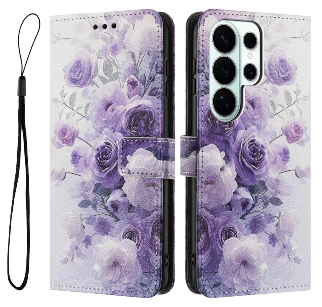 Handyhülle Klapp Schutz für Samsung Galaxy S26 Ultra 5G Kunstleder TPU Motiv