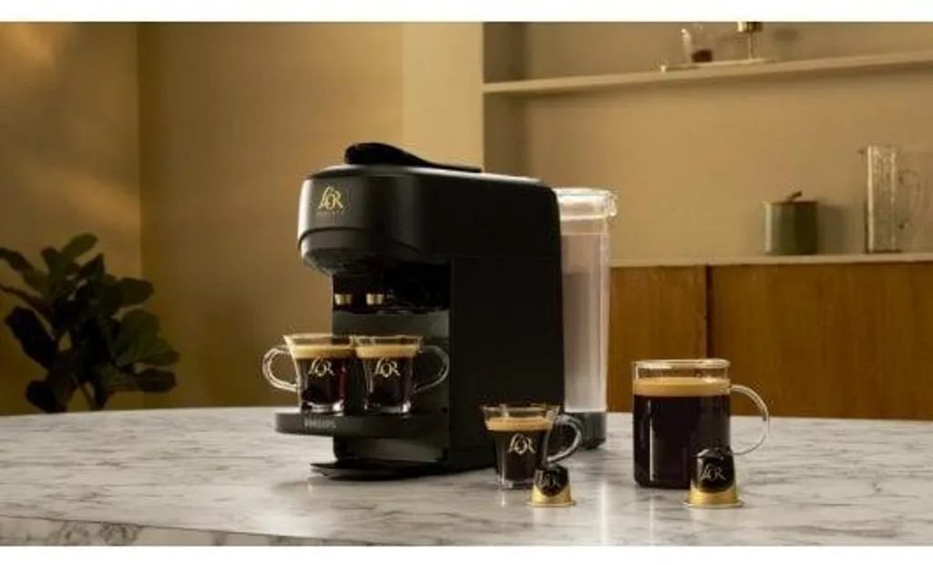 Cafetière à capsules L'OR Barista Sublime - Machine à café compacte Gris