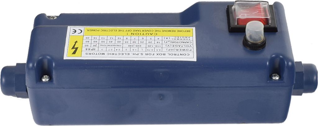 Agora-Tec Motorschutz schalter box blau 40μF 11A für Tiefbrunnenpumpe