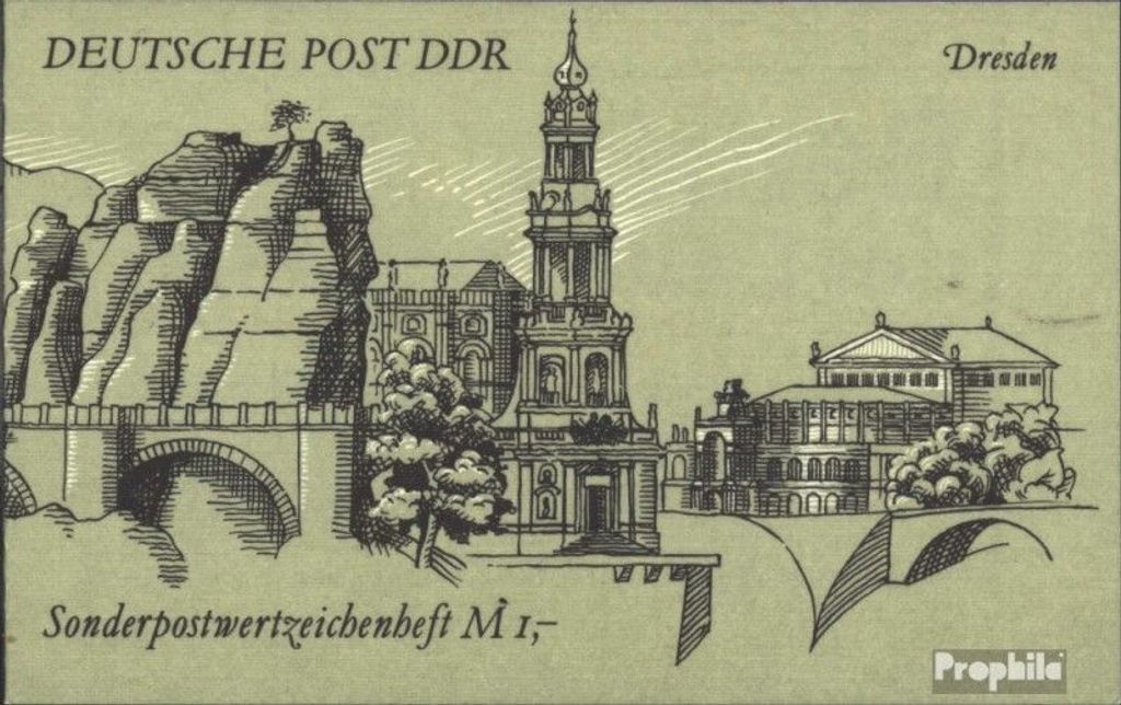 Briefmarken DDR 1990 Mi SMHD48 (kompl.Ausg.) postfrisch Dresden