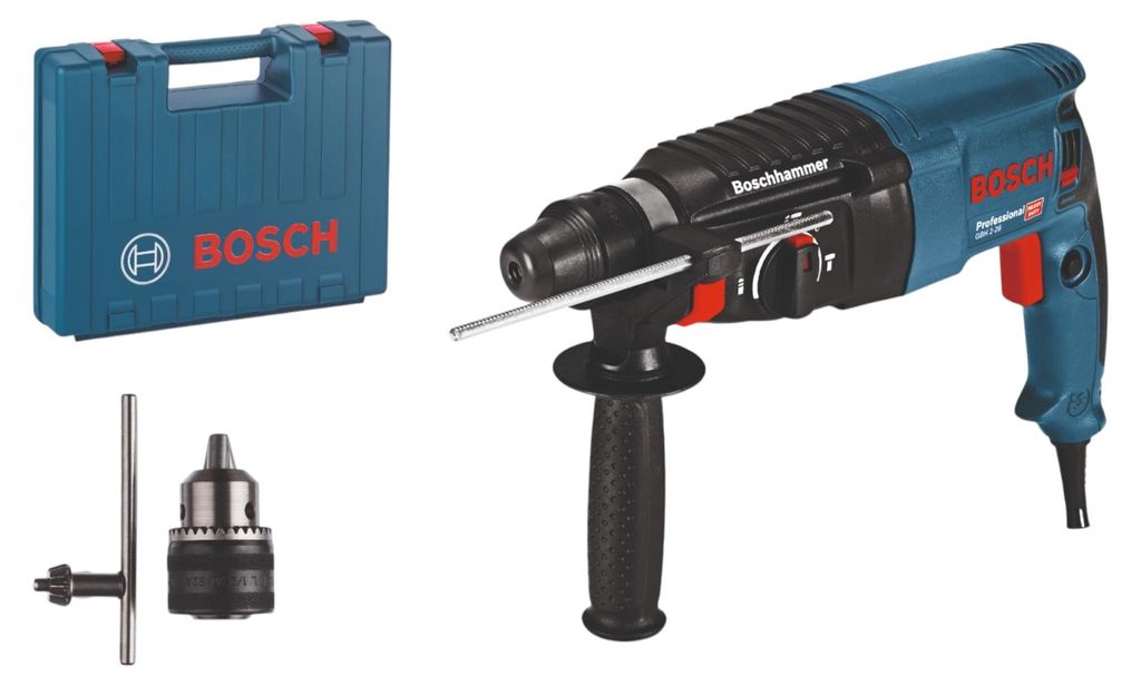 Bosch GBH 2-26 Professional Bohrhammer 830 W 2,7 J SDS plus ( 06112A3002 ) + Koffer