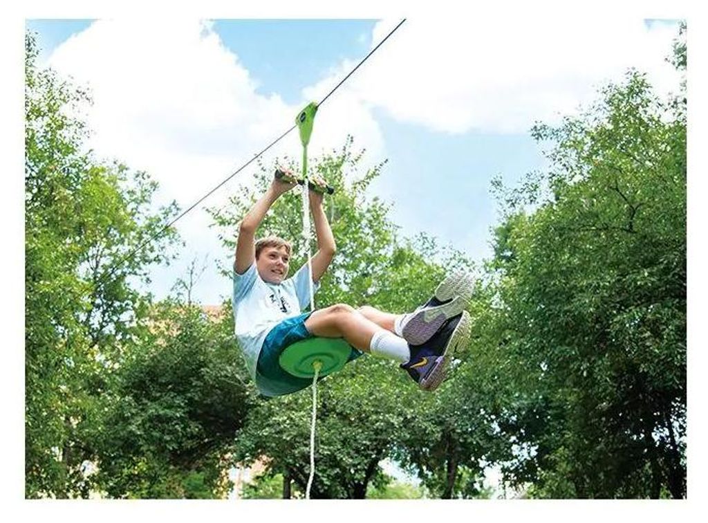 Trelines Zipline 30 m con freno e sistema di aggancio Immagine del prodotto 