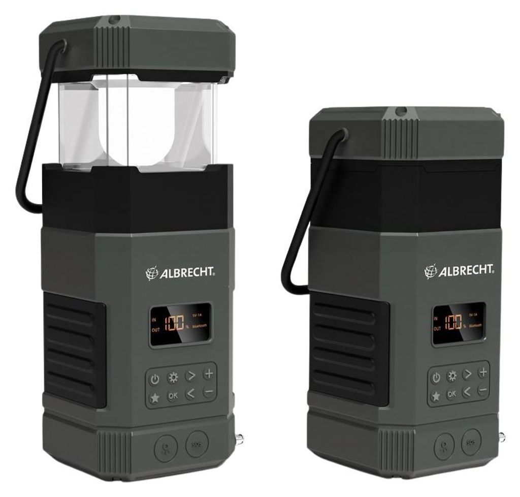 Albrecht DR 114 DAB, Batteriebetriebene Campingleuchte, Produktbild 