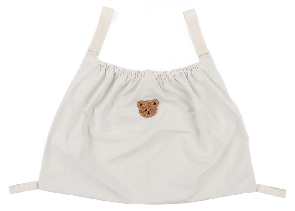 Kinderwagen-Aufbewahrungsorganizer, Nylon, verstellbarer Riemen, für Kinder, für Reisen, Beige
