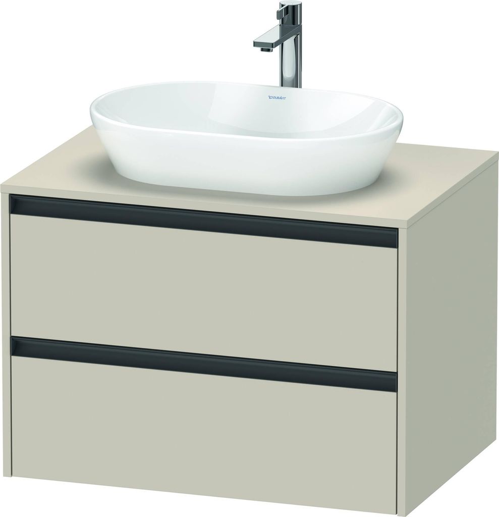 Duravit Ketho.2 Wastafelonderkast 80x55x56,8 cm Supermat Produktbild 