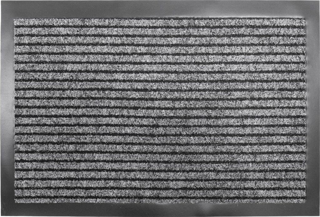 Primaflor Schmutzfangmatte OSLO - Hellgrau - 60x80cm - 4 Farben & 3 Größen - Strapazierfähige Türmatte, Rutschfester Türvorleger, Sauberlaufmatte