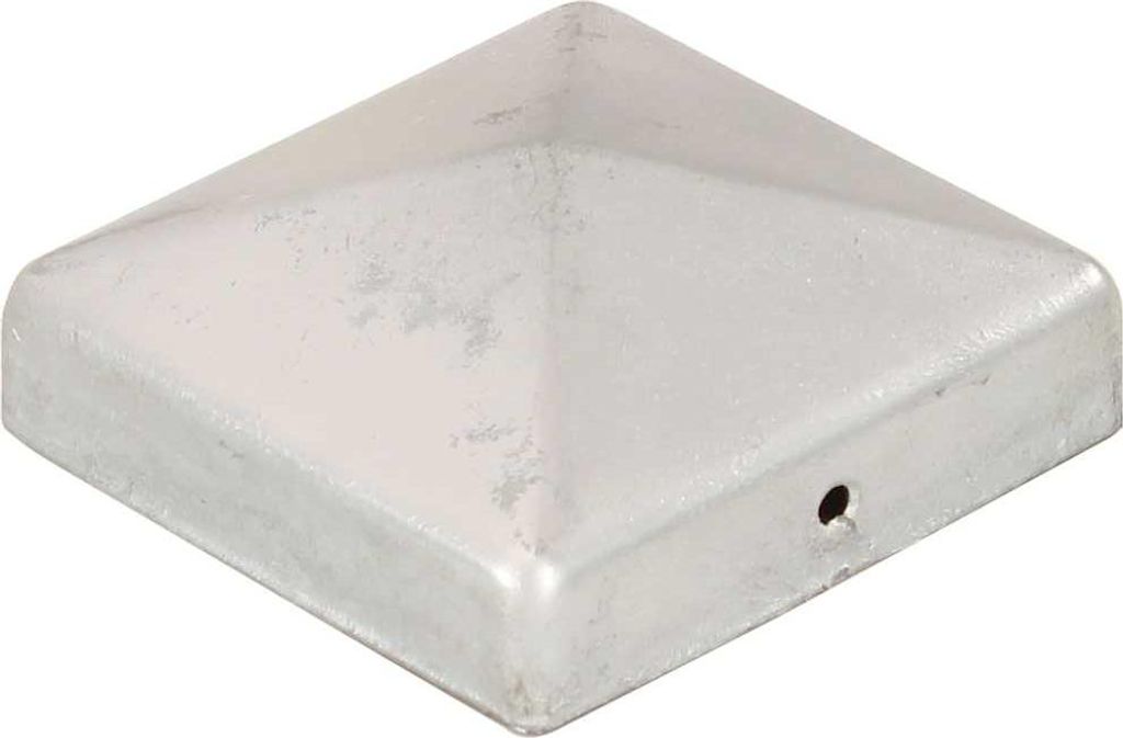 vidaXL Poštové uzávery 6 ks Pyramída Pozinkovaný kov 81 x Obrázok produktu 