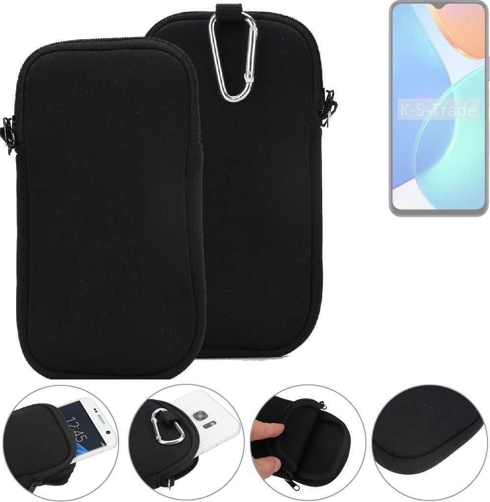 K-S-Trade Neopren-Hülle Handyhülle kompatibel mit Honor X6 Schutzhülle Neoprenhülle Sleeve Schutz-Hülle Gürtel Tasche Case Holster Handytasche