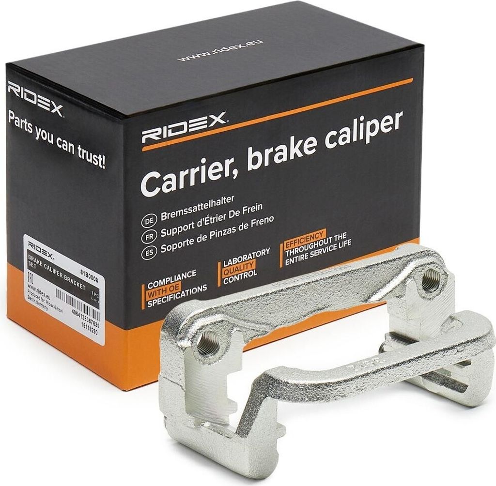 RIDEX Bremssattelhaltersatz Hinterachse 81B0006 für NISSAN X-TRAIL (T30) X-TRAIL (T31) PRIMERA (P12) PRIMERA Kombi (WP12) PRIMERA Hatchback (P12)