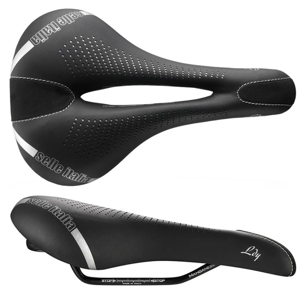 Selle Italia Lady Gel Flow L2 : Selle Confort, Gel Insert, Rails Manganèse