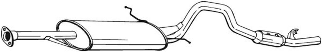 BOSAL 287-511 Endschalldämpfer für SUZUKI Vitara SUV (ET, TA, TD) Auspuff