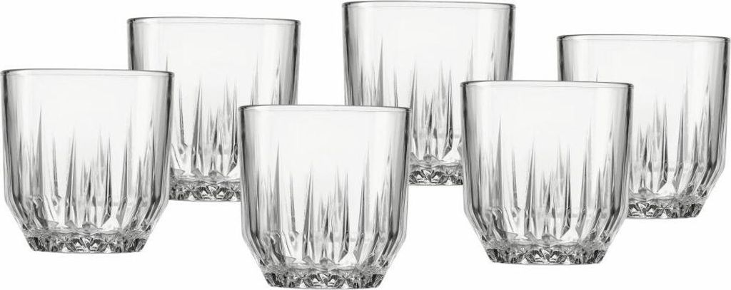 Ritzenhoff & Breker Trinkglas 6er Set Palace, Becher, Glas, Klar, 300 ml, 820195