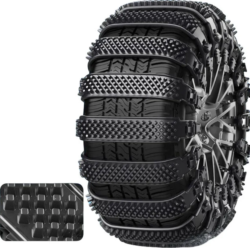 Chaînes à neige antidérapantes noires universelles 10 pcs haute qualité