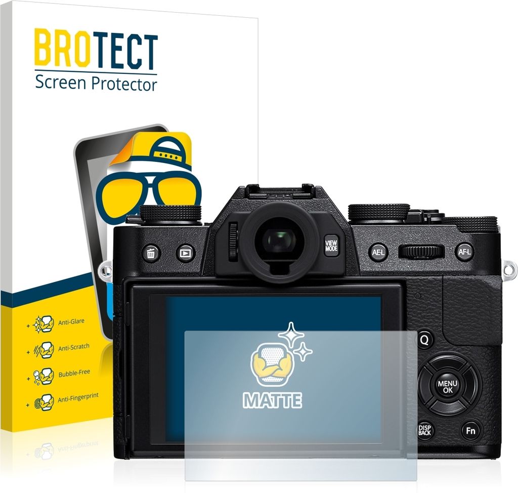 2x BROTECT Schutzfolie für Fujifilm X-T10 Displayschutz Displayschutzfolie Folie Matt Entspiegelungsfolie
