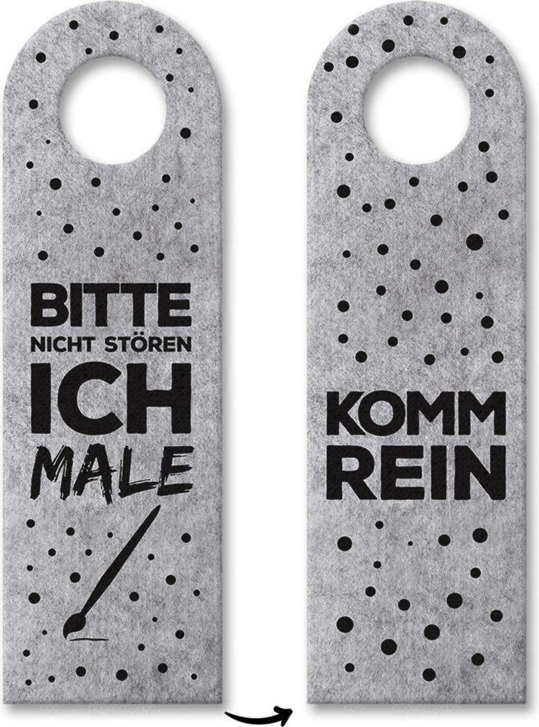 10x Bitte nicht stören, ich male! - Türhänger Türhänger Türanhänger Türschild